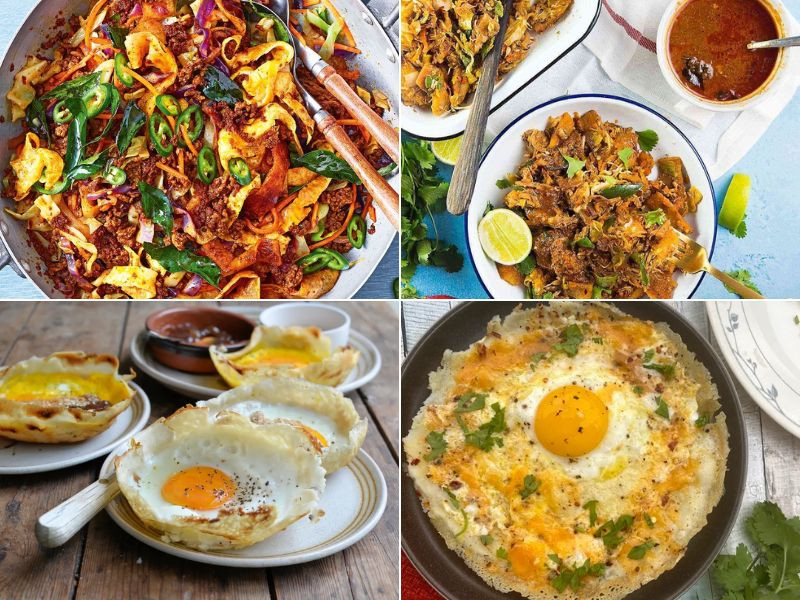 Kottu Roti và Egg Hopper là hai hương vị quen thuộc (Ảnh: Sưu tầm)