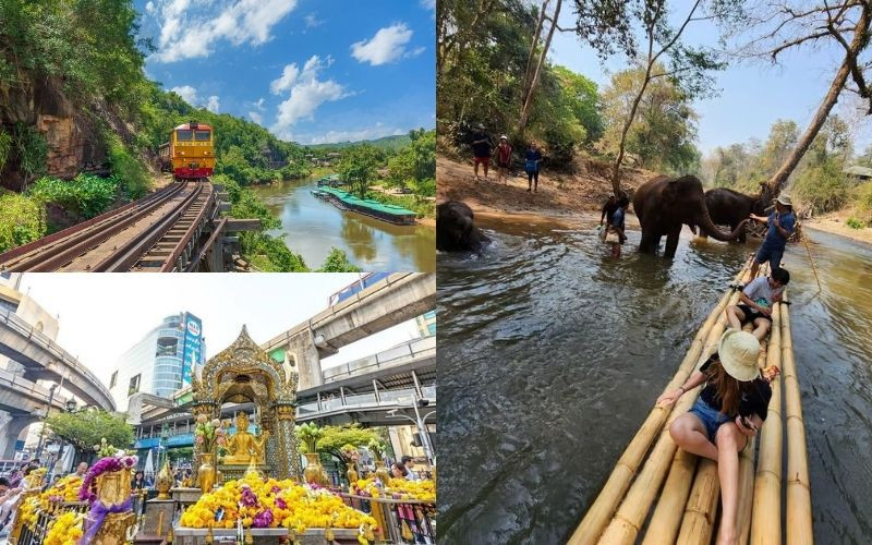 Tour Bangkok - Kanchanaburi khám phá lịch sử và thiên nhiên Thái Lan