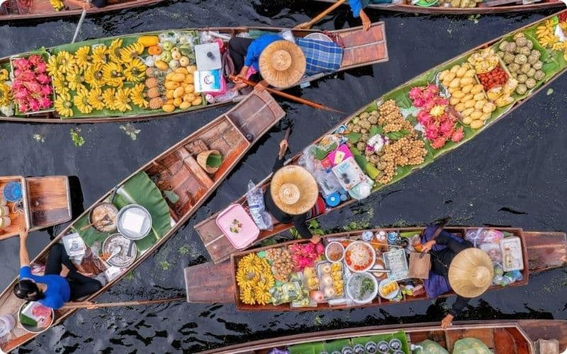 Chợ nổi Damnoen Saduak