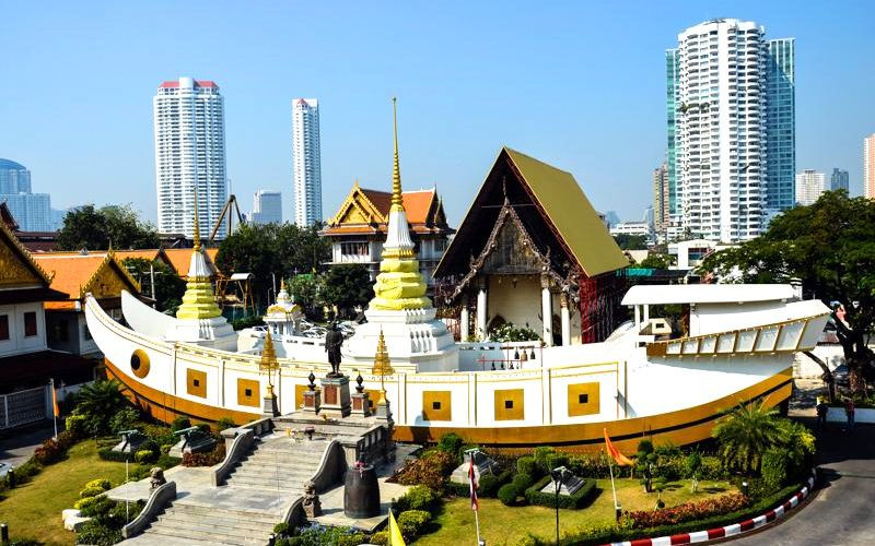 Ngôi chùa độc đáo giữa Bangkok Ngôi chùa độc đáo giữa Bangkok