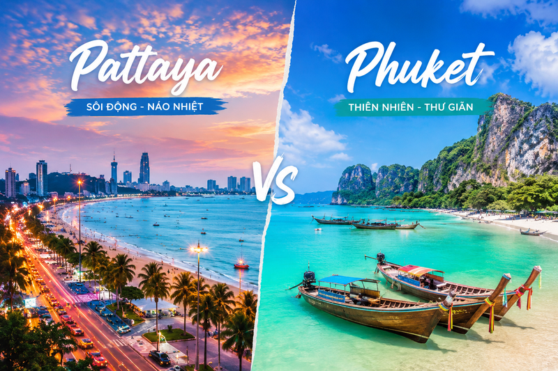 Pattaya và Phuket - Hai thiên đường biển nổi bật cho hành trình du lịch hè Thái Lan Pattaya và Phuket - Hai thiên đường biển nổi bật cho hành trình du lịch hè Thái Lan