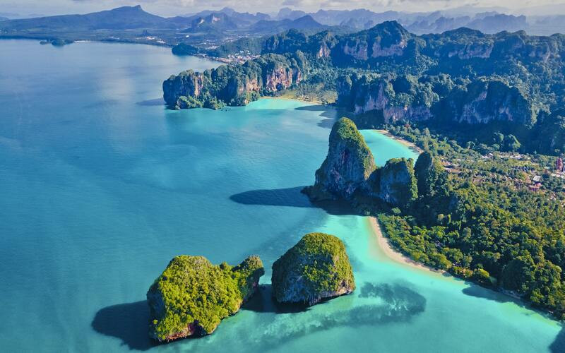 Khung cảnh toàn phần của quần đảo Krabi tuyệt vời (