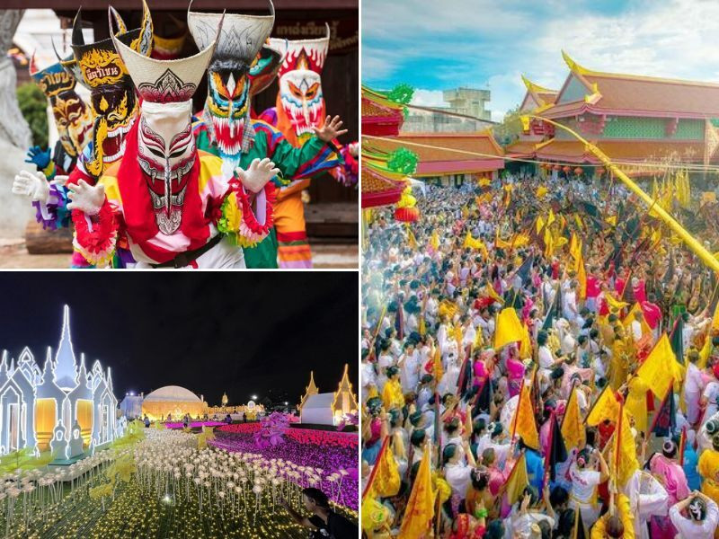 Những lễ hội độc đáo vào tháng 8 ở Thái Lan