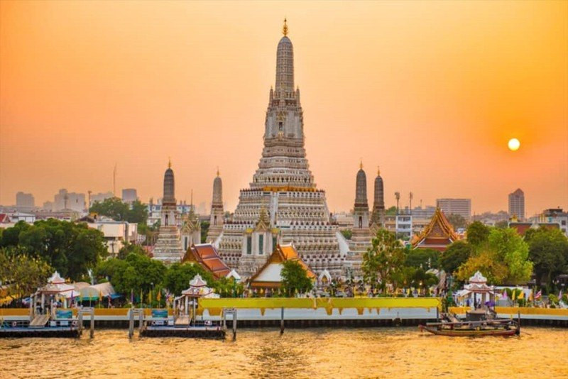 Một trong những ngôi chùa linh thiêng tại Bangkok