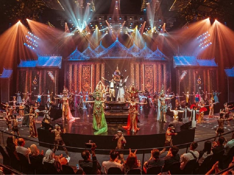 Sân khấu hoành tráng của Show diễn Siam Fantasy