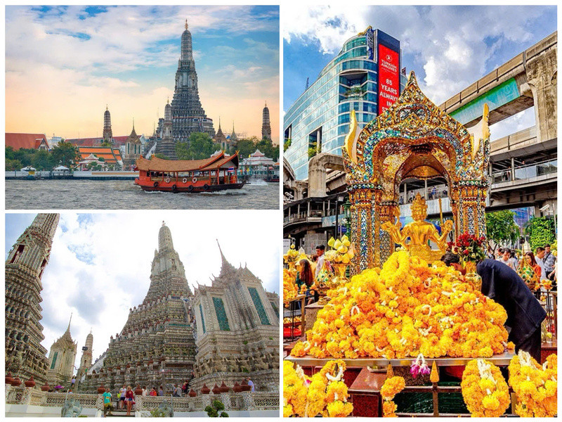 Dạo thuyền trên sông Chaophraya và viếng chùa Wat Yannawa