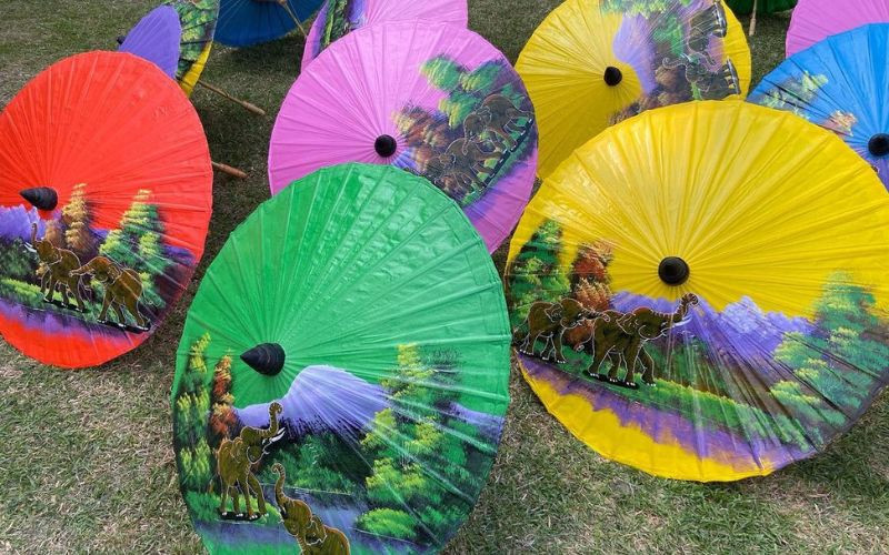 Thành quả khi làm ô giấy dầu - Thú vị thích thú 