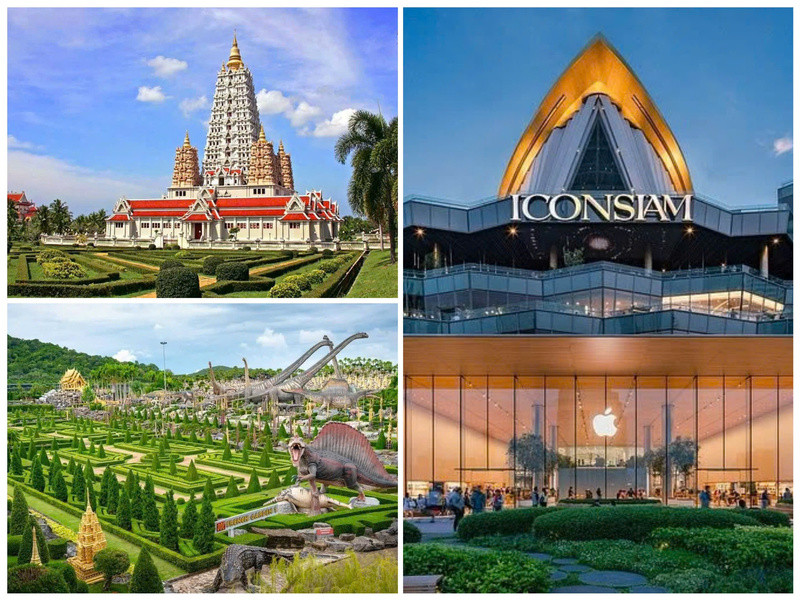 Chùa Sáp,Vườn Nong Nooch,Icon Siam 