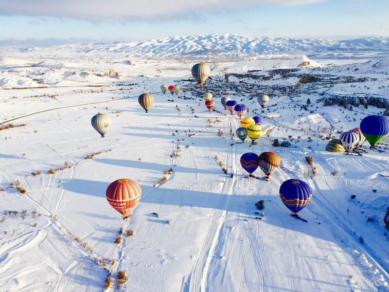 Tuyết phủ tại Cappadocia tạo nên trắng tinh khôi Tuyết phủ tại Cappadocia tạo nên trắng tinh khôi