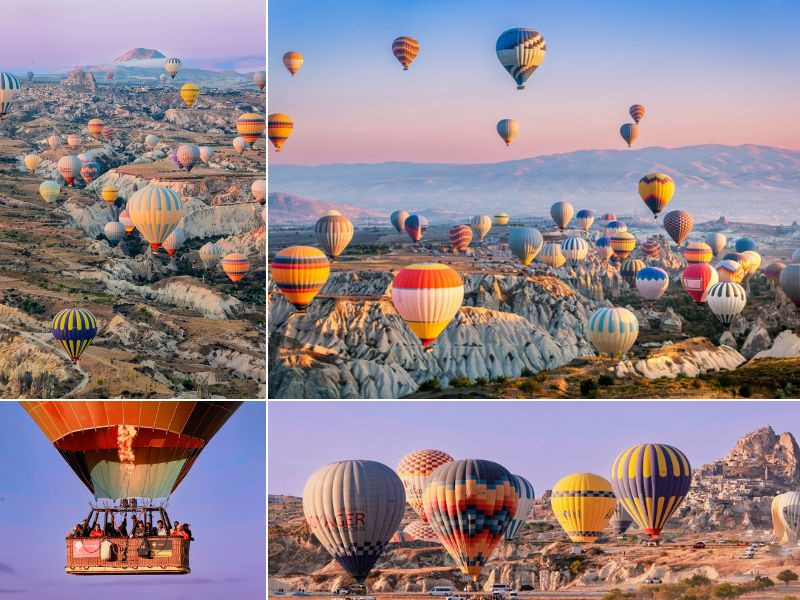 Chiêm ngưỡng vẻ đẹp Cappadocia từ khinh khí cầu