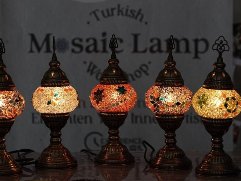 Đèn Mosaic rực rỡ sắc màu
