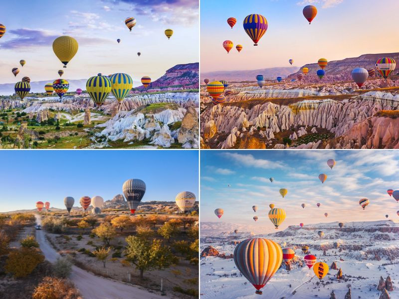 Khung cảnh lãng mạn của Cappadocia theo từng mùa