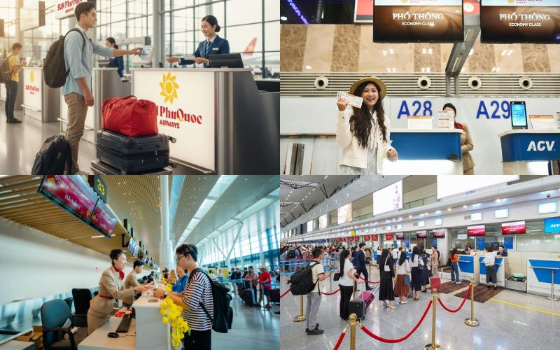 Chủ động đến sân bay sớm để hoàn tất các thủ tục