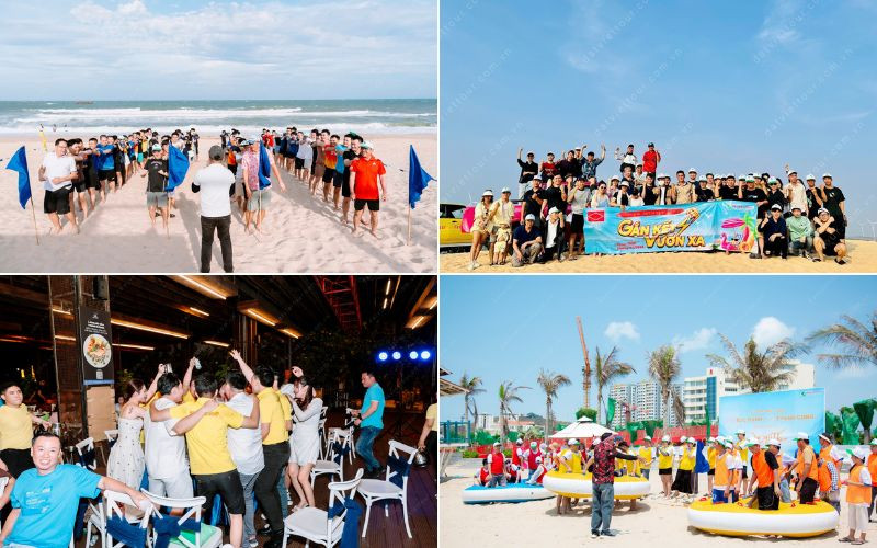 Đoàn tour nhân viên tại các sự kiện như gala dinner và team building
