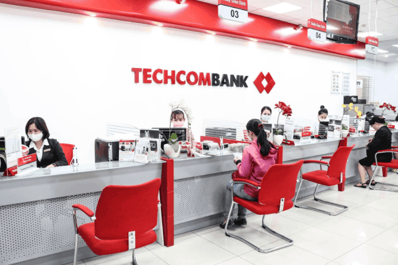 Đổi tiền ở ngân hàng Techcombank