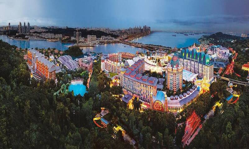 Khu nghỉ dưỡng Resorts World nhìn từ trên cao