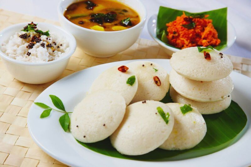 Bánh gạo Idli Bánh gạo Idli