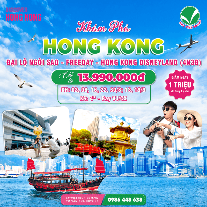 Tour Hong Kong gợi ý từ Đất Việt Tour