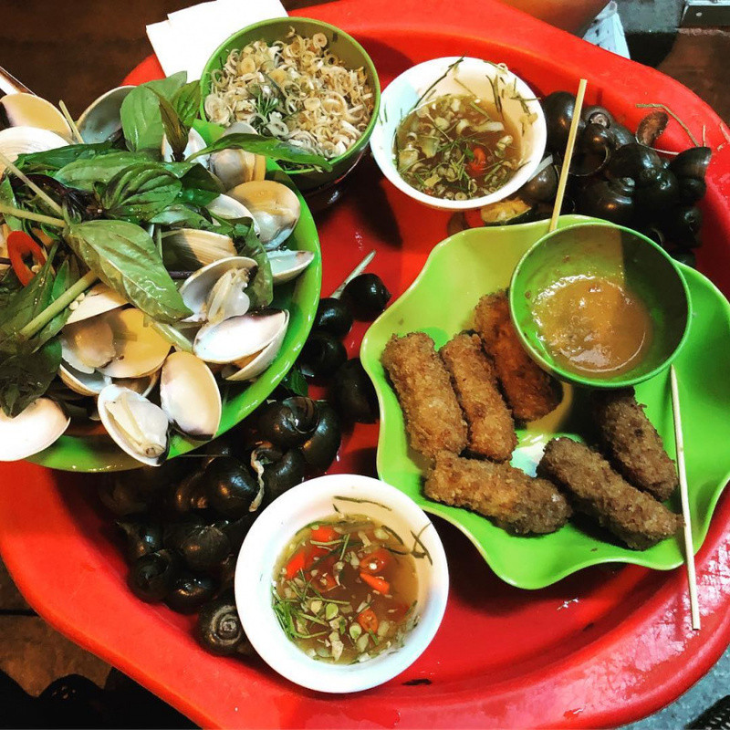 Ốc luộc món ăn vặt được ưa chuộng