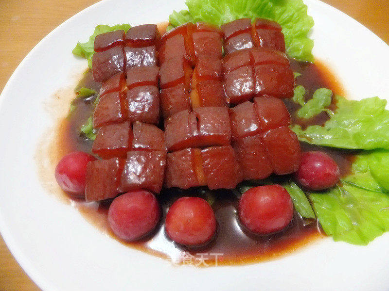 Thịt lợn hấp anh đào