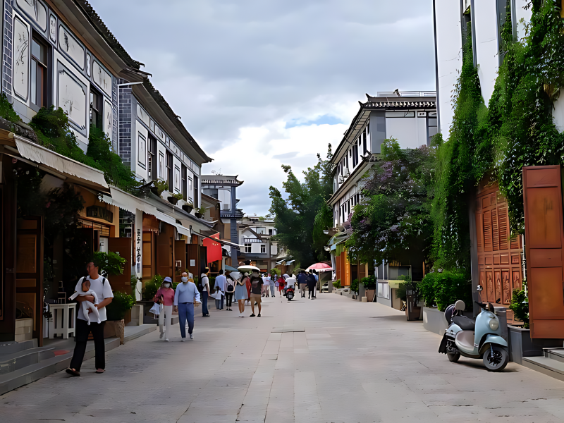 Quang cảnh thị trấn Shuanglang Đại Lý Trung Quốc 