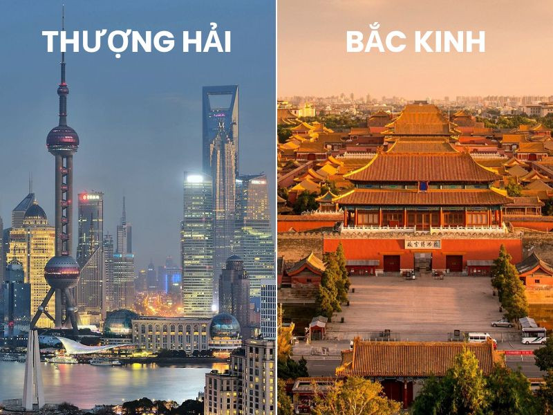 Nên chọn điểm đến là Thượng Hải hay Bắc Kinh