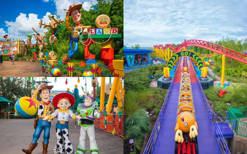 Toy Story Land khu vực vui chơi cho trẻ em 