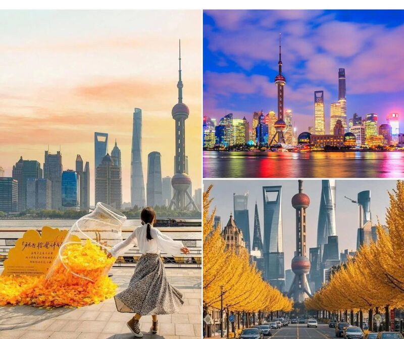 Bến Thượng Hải vào thu rất lý tưởng để dạo bộ ngắm cảnh 
