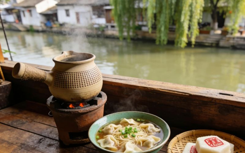 Bữa trưa với món ăn mang hương vị địa phương