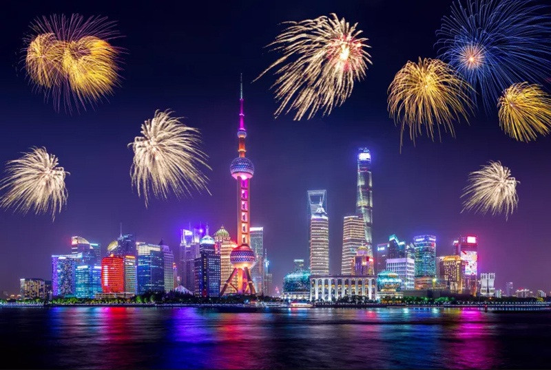 Check-in tháp truyền hình bắn pháo hoa thật rực rỡ Check-in tháp truyền hình bắn pháo hoa thật rực rỡ