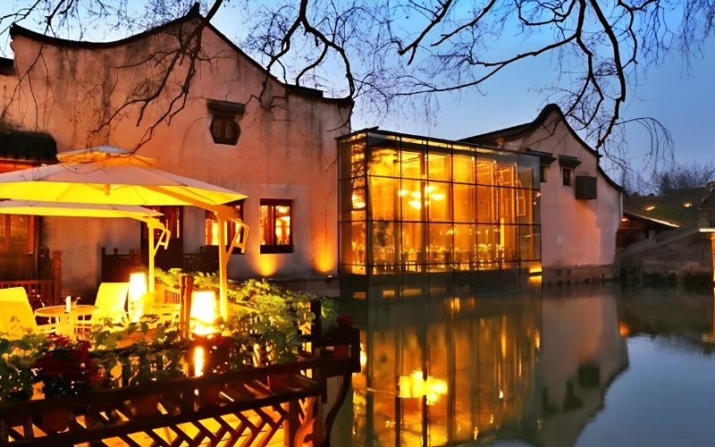 Địa điểm nghỉ dưỡng ven sông giữa khung cảnh thanh bình