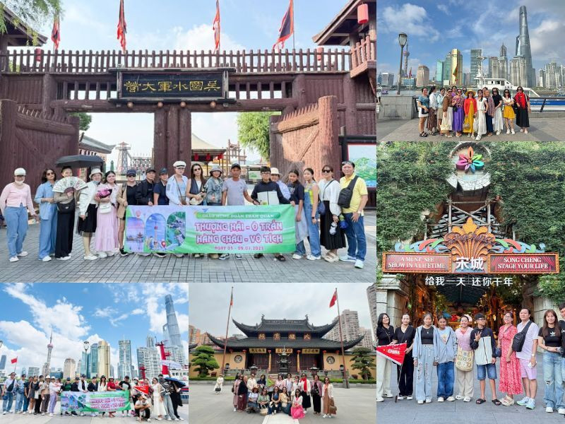 Đoàn khách đi tour Hàng Châu tại Đất Việt Tour