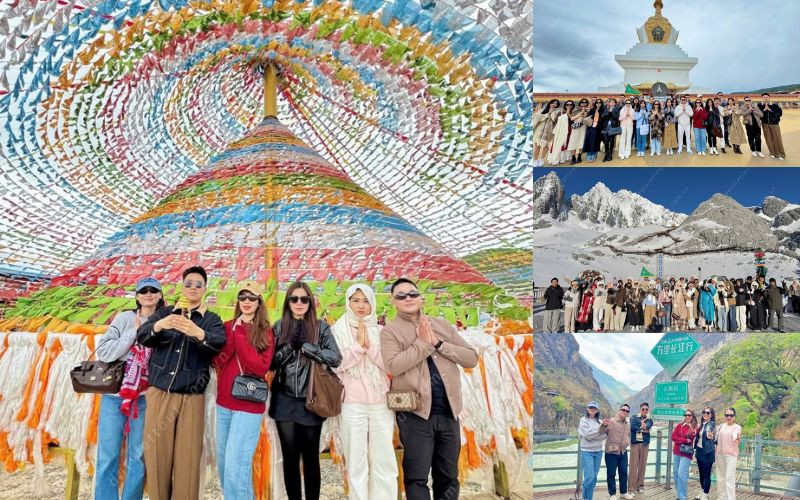 Du khách trải nghiệm Lệ Giang Du khách trải nghiệm Lệ Giang