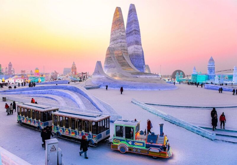 Hoàng hôn vừa đẹp mắt và tiết trời mát mẻ tại Cáp Nhĩ Tân