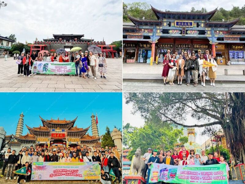 Khách của Đất Việt Tour đi du lịch Trung Quốc