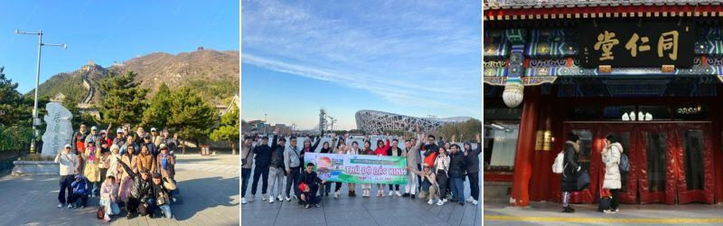 Đoàn khách tham quan thủ đô Bắc Kinh 