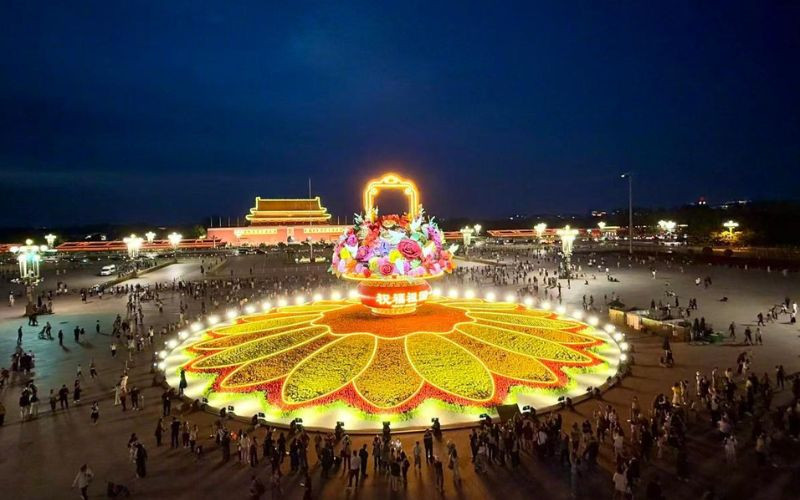 Không khí rực rỡ trong dịp Quốc khánh Trung Quốc Không khí rực rỡ trong dịp Quốc khánh Trung Quốc