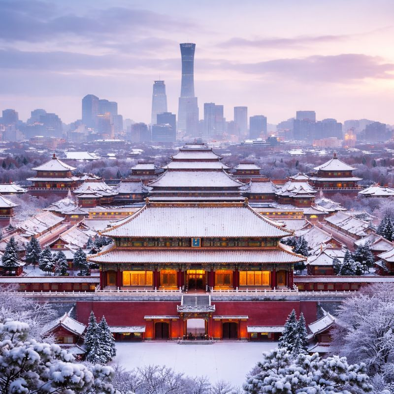 Tuyết rơi trên Bắc Kinh - nét quyến rũ chỉ mùa đông mới có