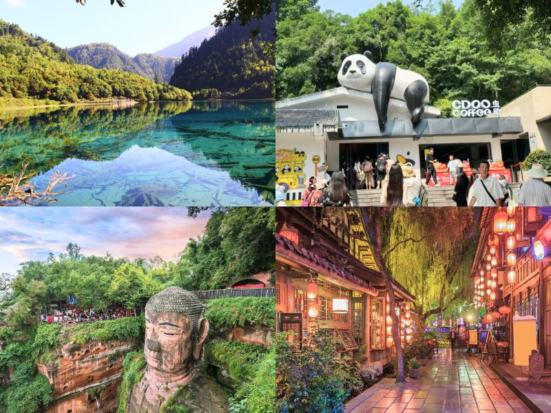 Những địa điểm nổi bật trong tour Thành Đô - Cửu Trại Câu