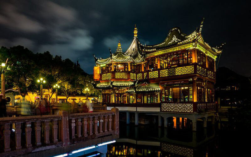 Yuyuan Garden vào ban đêm