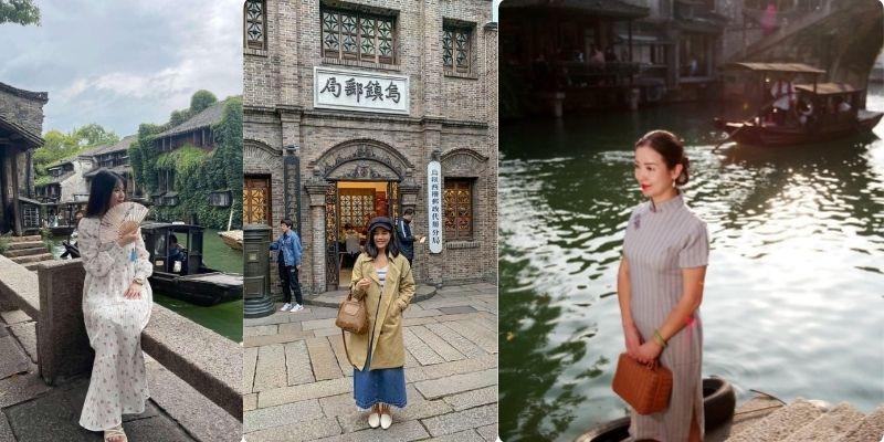 Gợi ý trang phục giúp du khách dễ dàng có những bức ảnh đẹp khi du lịch Ô Trấn mùa thu