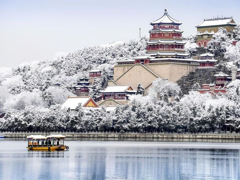 Di Hoà Viên vào mùa đông cực thơ mộng Di Hoà Viên vào mùa đông cực thơ mộng