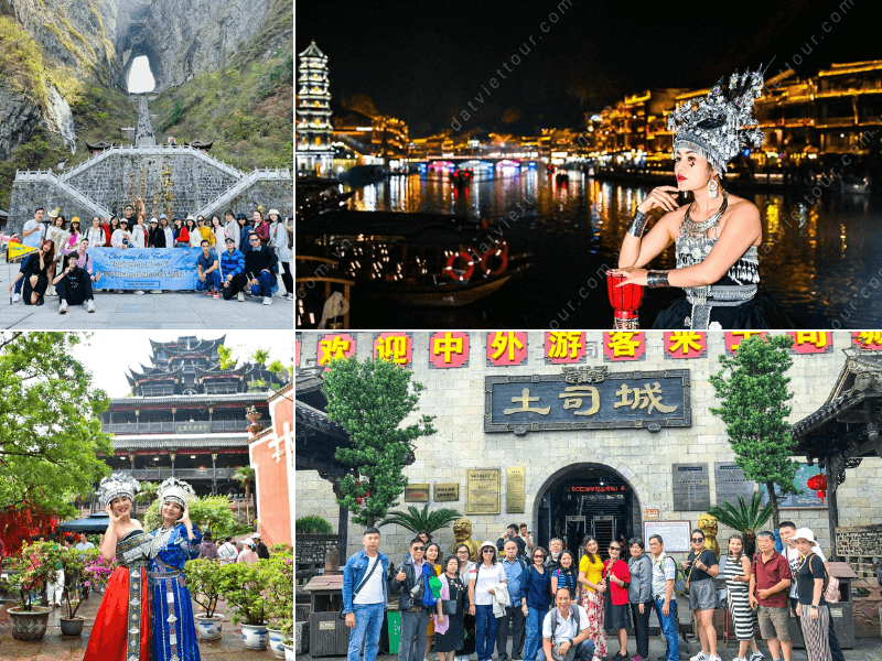 Đoàn khách du lịch khám phá Trung Quốc 
