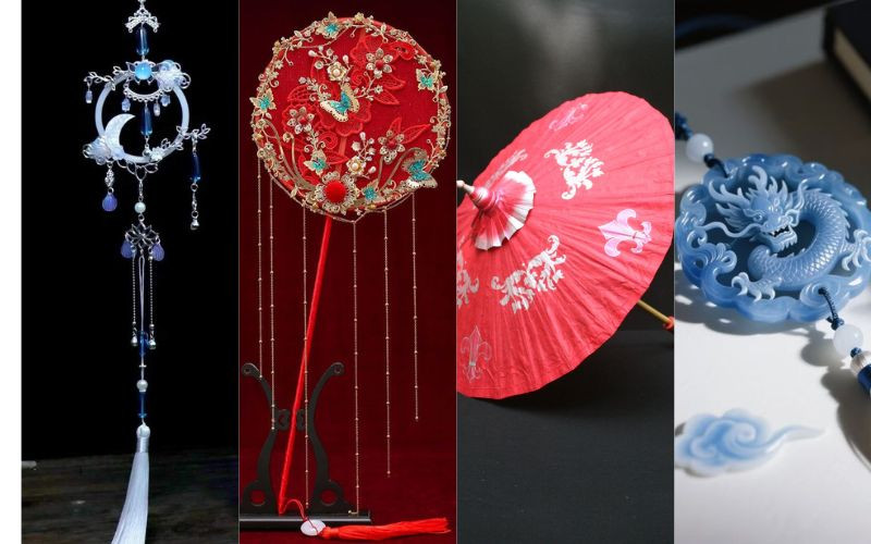 Những phụ kiện đi kèm khi thuê đồ hán phục để bộ đồ trở nên đẹp hơn 