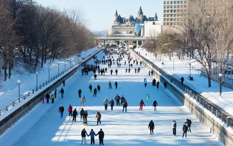 Thời tiết đẹp nhất để trượt tuyết ở Canada 