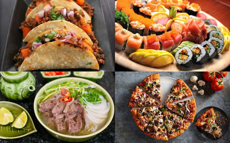 Ẩm thực quốc tế - Bắt mắt hấp dẫn
