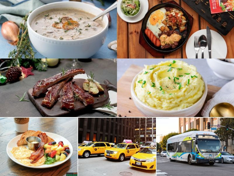 Các phí ăn uống, đi lại cho hành trình tour Mỹ World Cup 