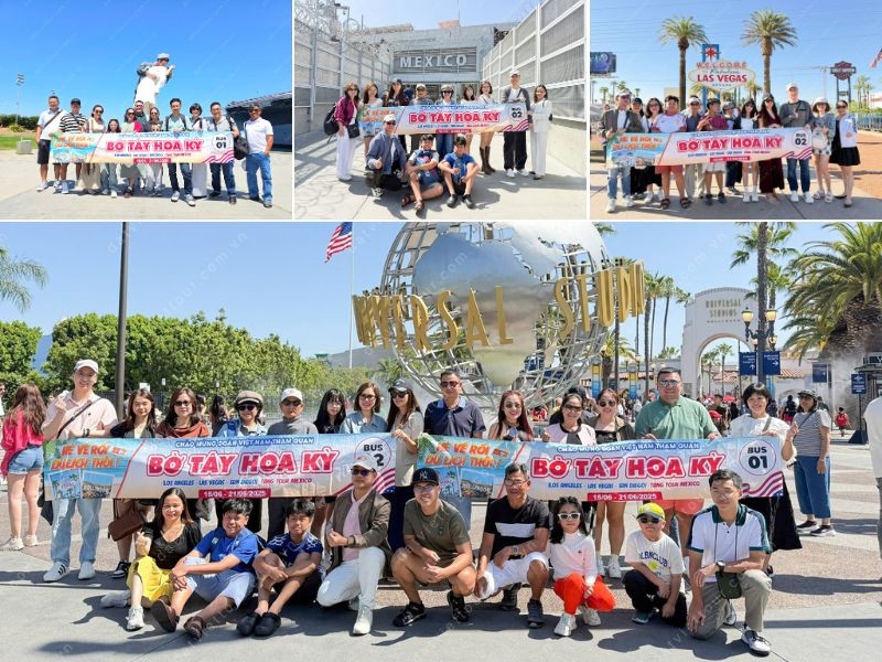 Khách đoàn đi tour Mỹ tại Đất Việt Tour 