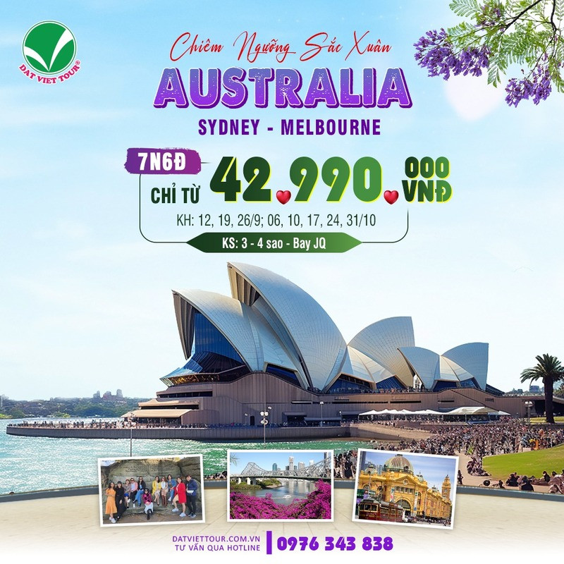 Tour Úc 7N6Đ: Du lịch Sydney  Melbourne 