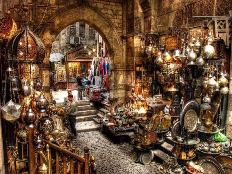 Các sản phẩm bài bán tại chợ  Khan El Khalili 